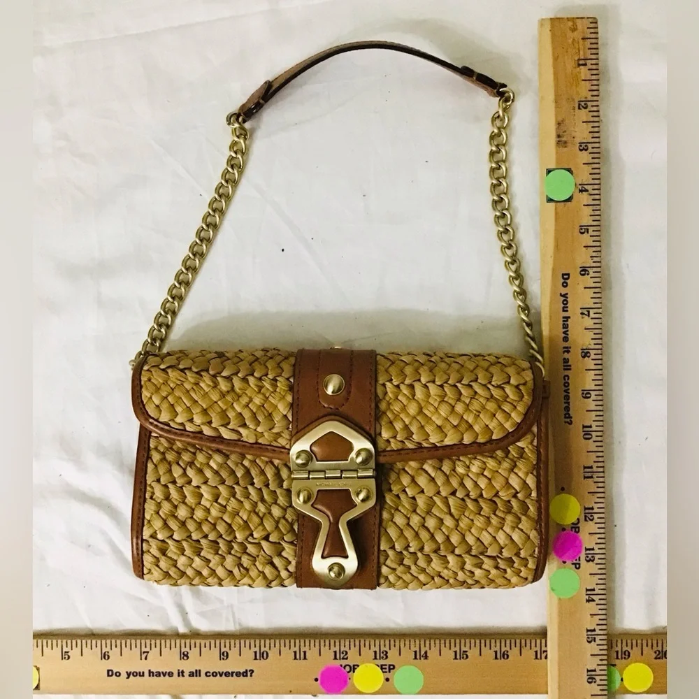 Michael Kors Santorini Straw Clutch - Picture 7 of 13